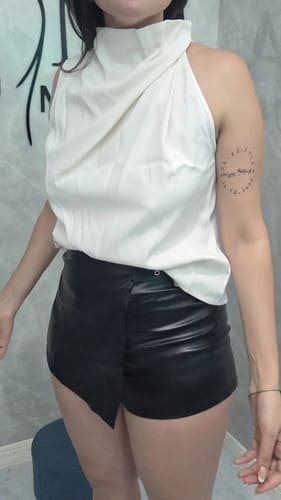 Blusa Sedina Formal y Elegante para Salidas o Uso Casual Blanco Talles S al L - Imagen 3