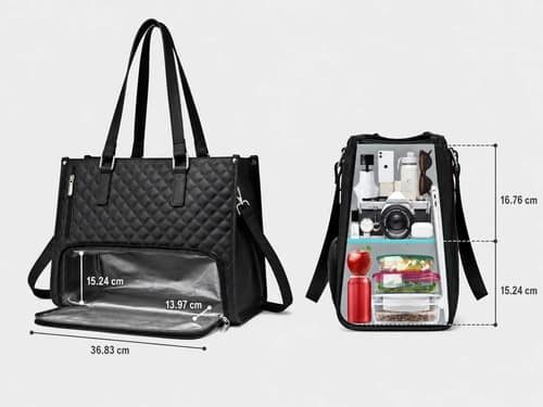 Set de Cartera y Neceser 2 en 1 para Trabajo o Estudio Unitalle - Imagen 6