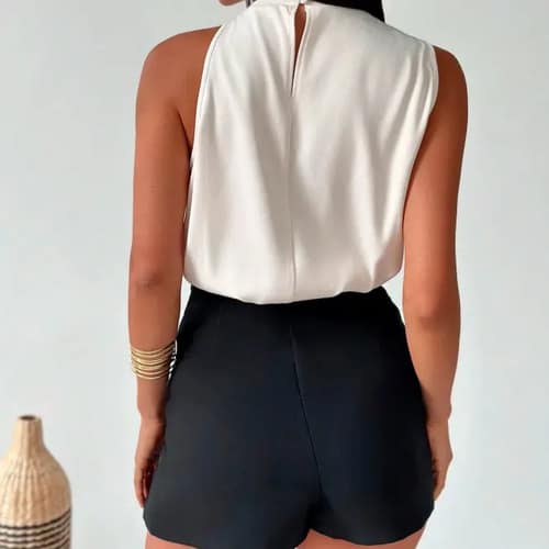 Blusa Sedina Formal y Elegante para Salidas o Uso Casual Blanco Talles S al L - Imagen 2
