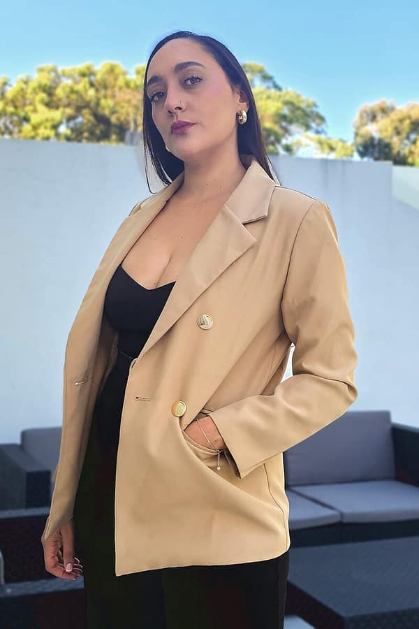 Blazer chaqueta formal con forro interior ideal otoño/invierno
