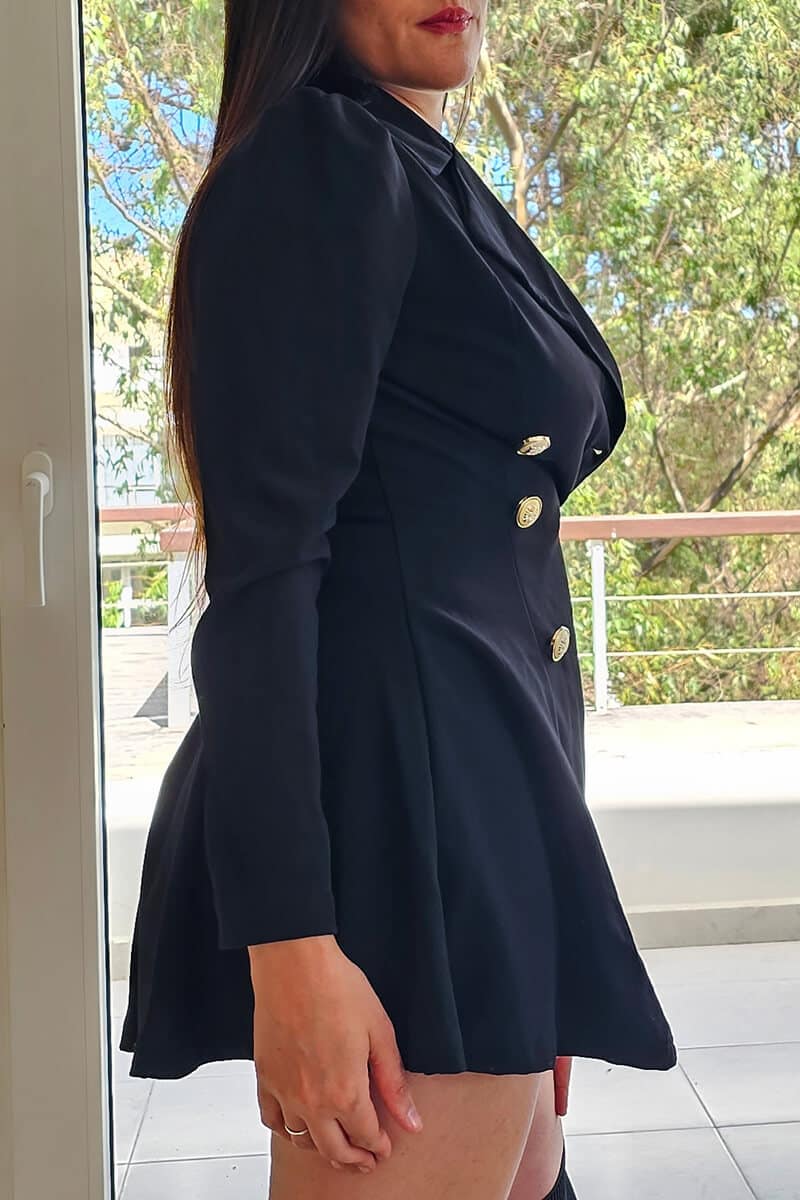 Blazer elegante con corte en falda estilo sirena - Imagen 17