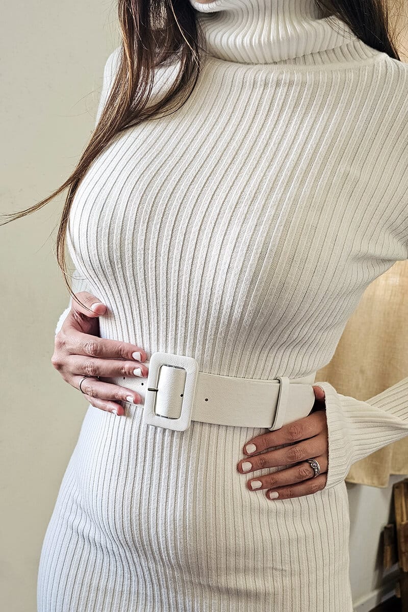 Vestido Largo de Lana para Días Fríos Invierno Unitalle - Imagen 5