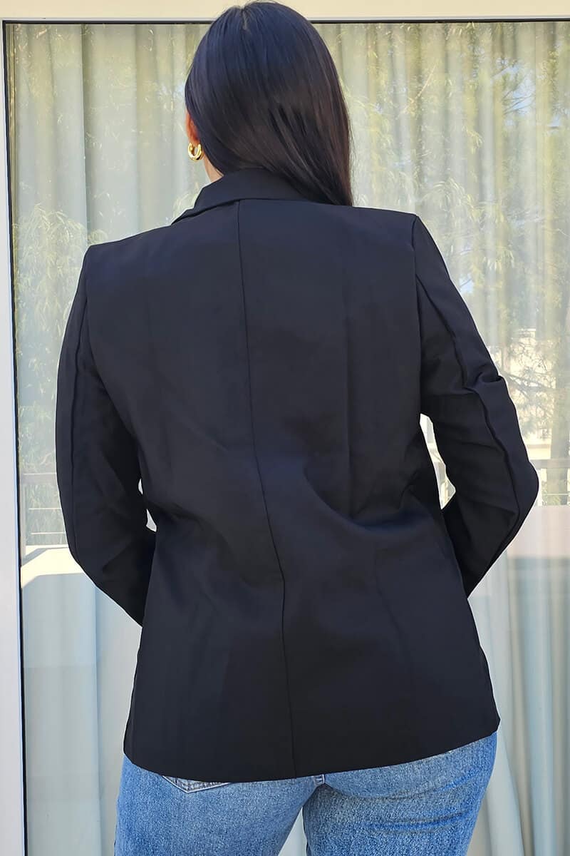 Blazer chaqueta formal con forro interior ideal otoño/invierno - Imagen 9